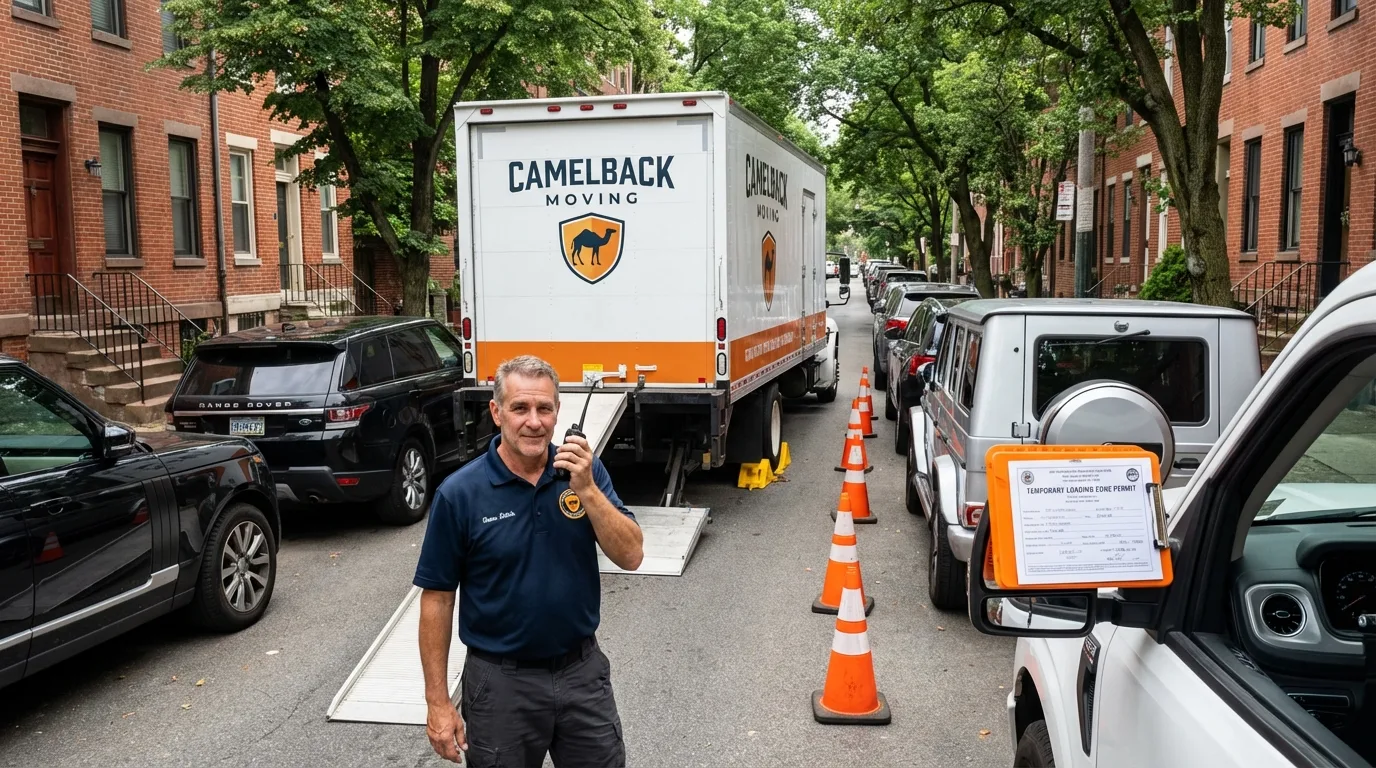 City street loading permit setup in Martinsville, NJ